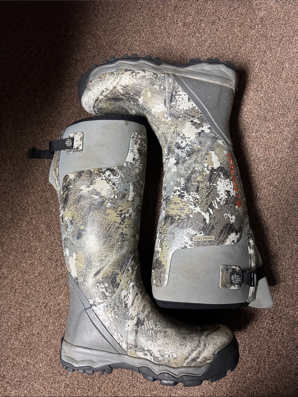 LaCrosse 18” Alpaburly Pro Sitka EVII Uninsulated Rubber Boots Size 10 - Picture 7 of 12